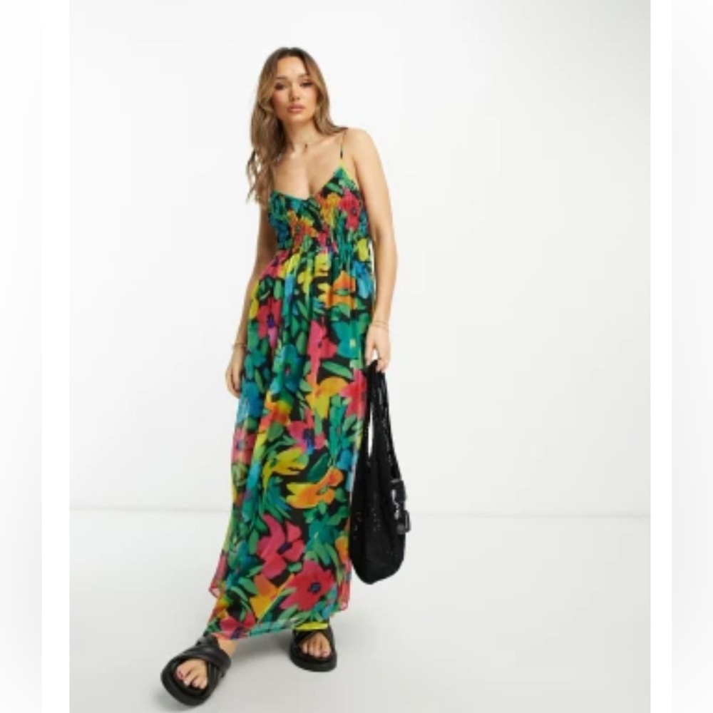 ASOS Floral Multicolor Maxi Dress